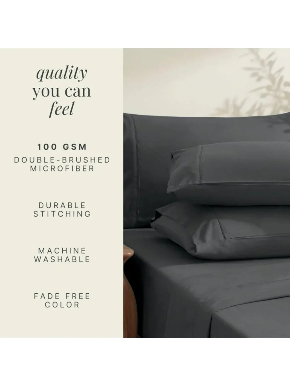 Extra Deep Pocket King Size Sheet Set - Fits 18-24